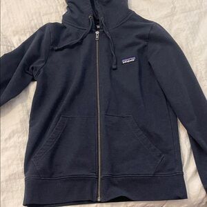 Patagonia Dark Blue Zip-Up Hoodie
